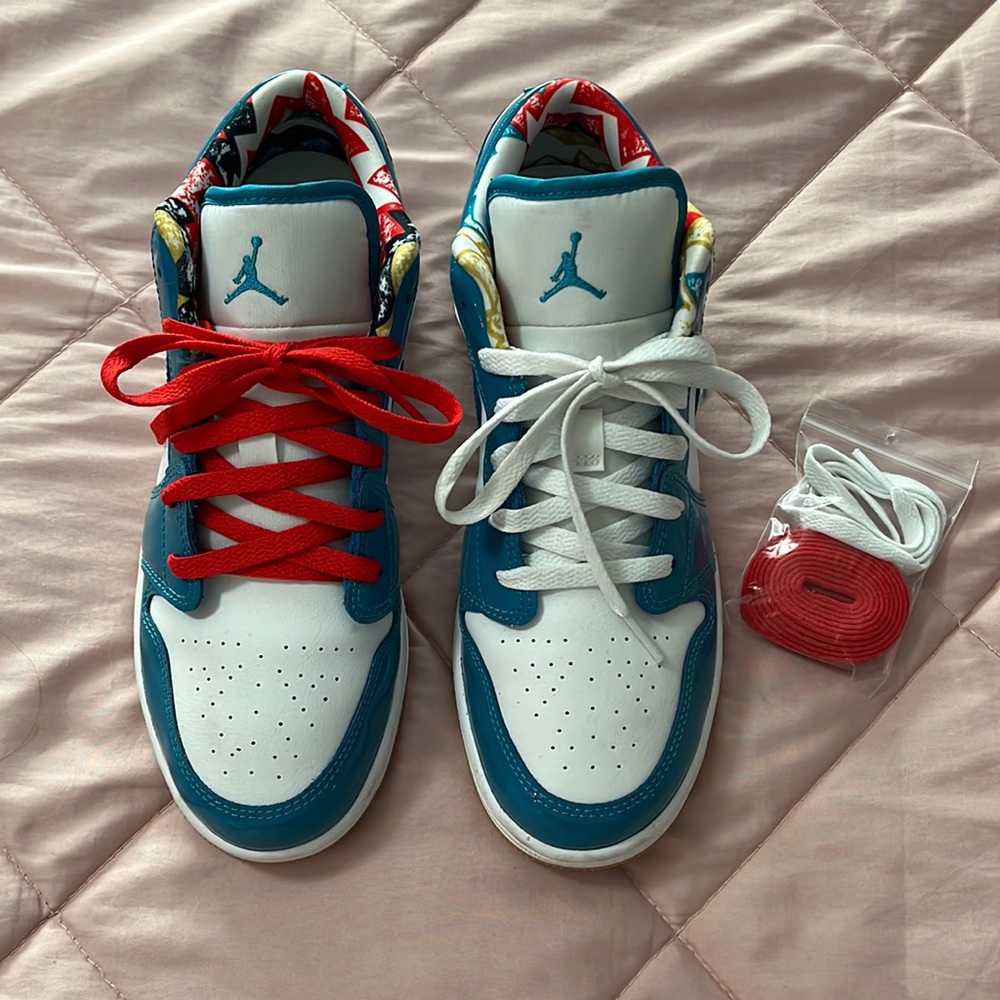 Nike Air Jordan Low Top Barcelona Colorway